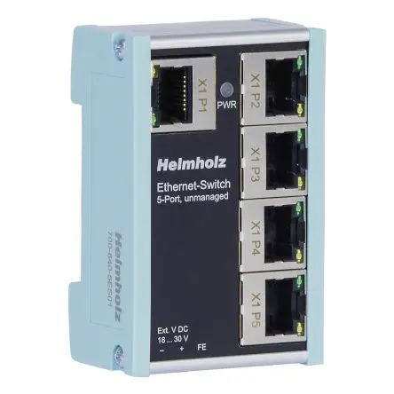 Produktfoto 1 von Helmholz GmbH & Co. KG 700-840-5ES01 Ethernet-Switch 5-Port Unmanaged 100Mbit/s
