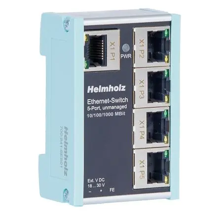 Produktfoto 1 von Helmholz GmbH & Co. KG 700-841-5ES01 Ethernet-Switch 5-Port Unmanaged 1000Mbit/s