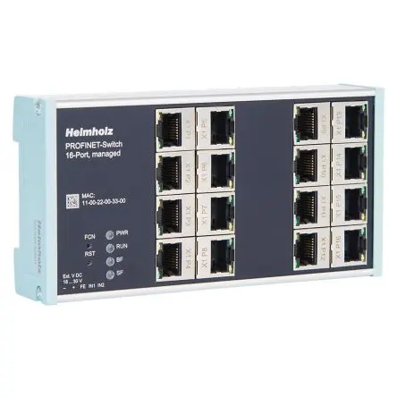Produktfoto 1 von Helmholz GmbH & Co. KG 700-850-16P01 Ethernet-Switch 16-Port Managed 100Mbit/s