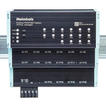 Produktfoto 1 von Helmholz GmbH & Co. KG 700-855-16P01 Ethernet-Switch 16-Port Managed 1000Mbit/s