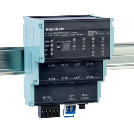 Produktfoto 1 von Helmholz GmbH & Co. KG 700-856-8FO21 Ethernet-Switch 10-Port Managed 1000Mbit/s