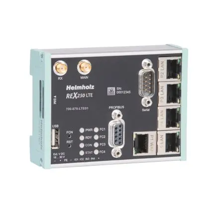 Produktfoto 1 von Helmholz REX 100 LTE REX 100 LTE RJ45-Buchse Industrieller Router
