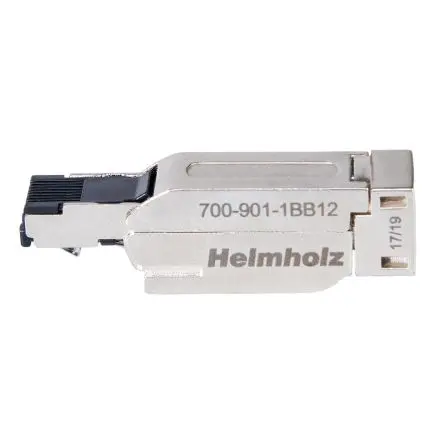 Produktfoto 1 von Helmholz GmbH & Co. KG 901-1BB Buchse Kat. 6 Ethernet-Steckverbinder, 1-Port 180°