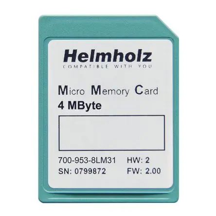 Produktfoto 1 von Helmholz GmbH & Co. KG 953-8LM MicroSD Micro-Speicherkarte für serie 300