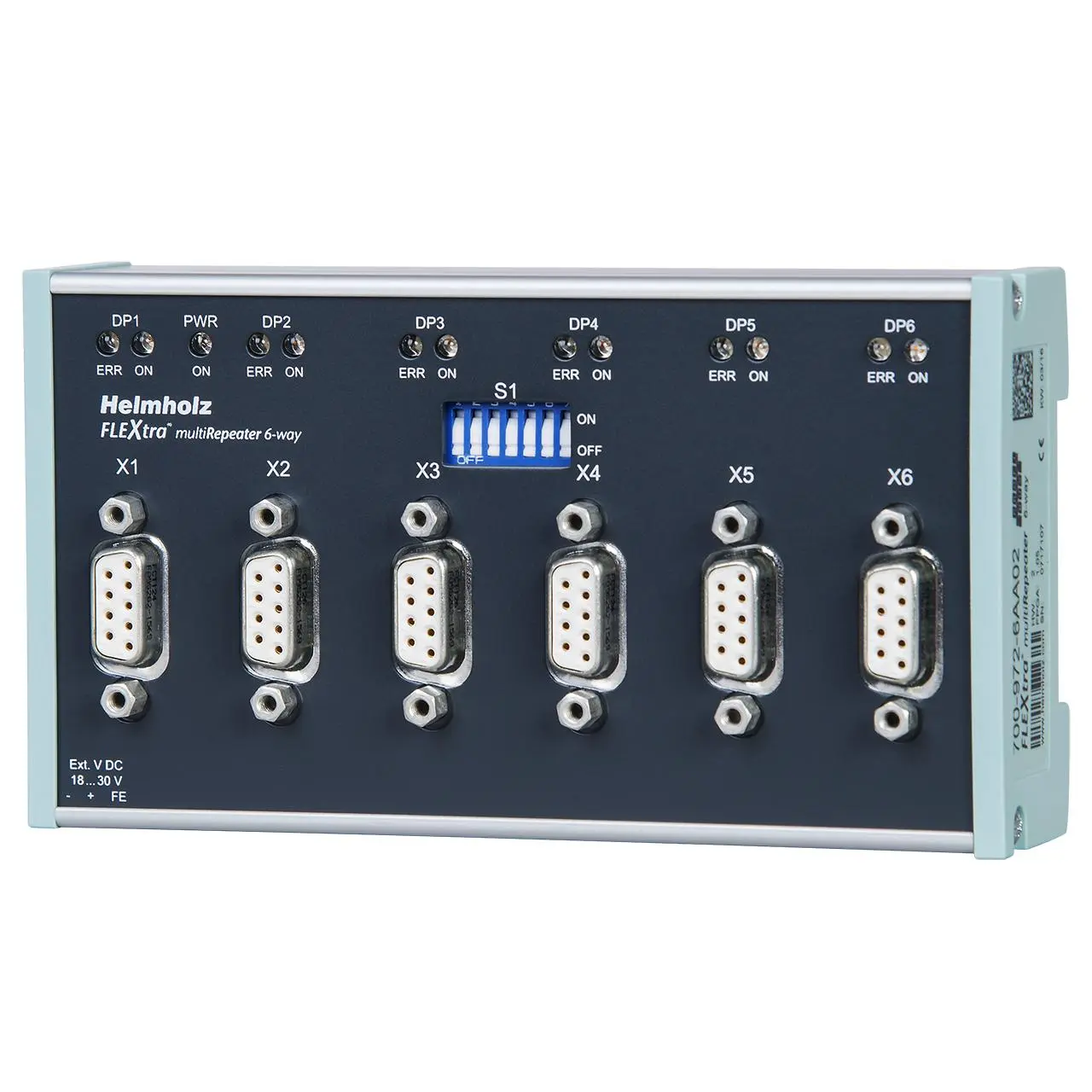 Produktfoto 1 von Helmholz 972-6AA Profibus-Modul für PROFIBUS-Steckverbinder / 6 x 700-972 Spannung Ausgang 24 V