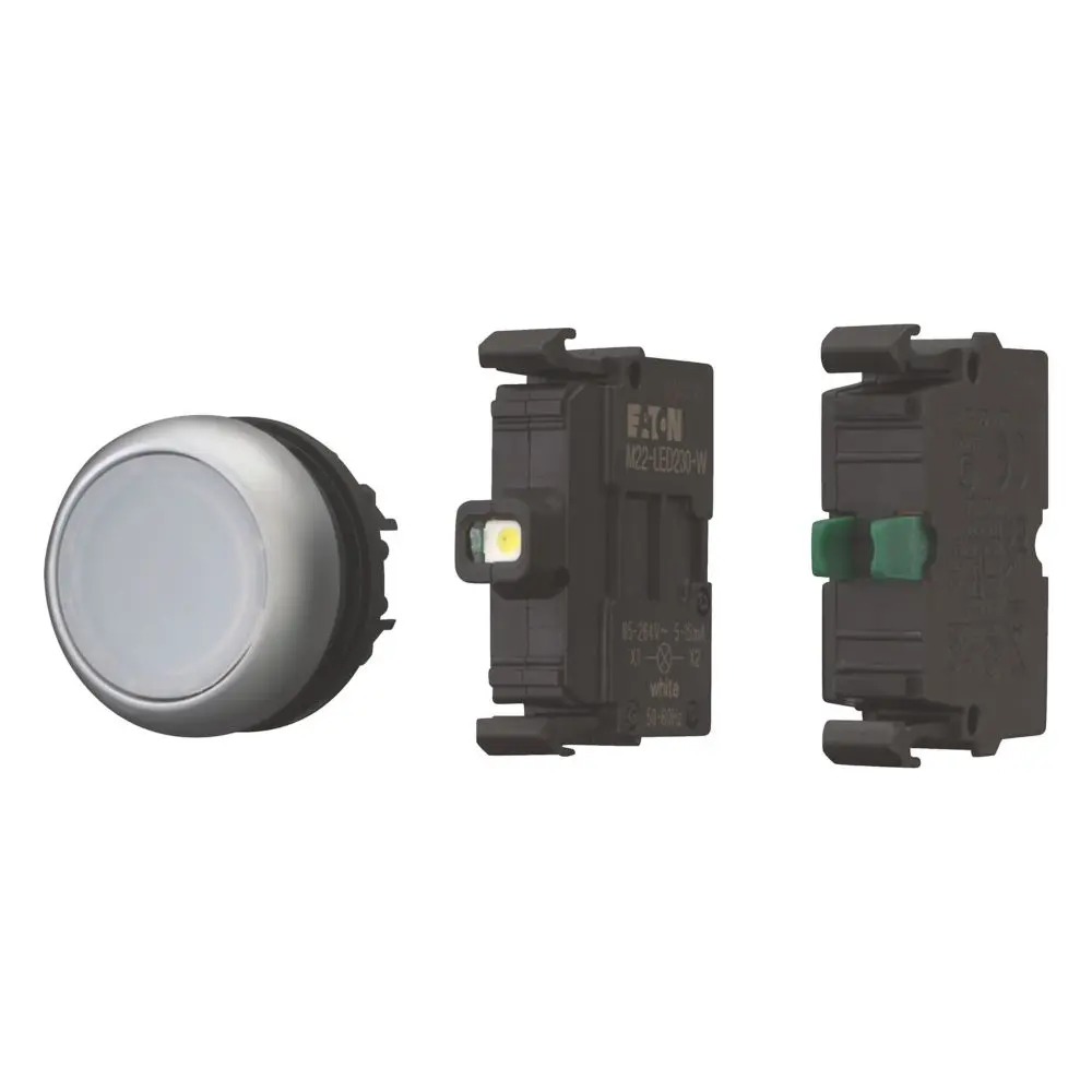 Produktfoto 1 von Eaton M22 Druckschalter Beleuchtet Ø 50 mm Weiß, IP40