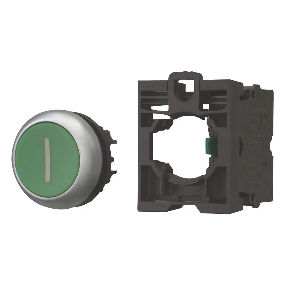 Produktfoto 1 von Eaton M22 Druckschalter Ø 50 mm, 1 Schließer Grün, IP40