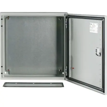 Produktfoto 1 von Eaton xEffect CS Stahl Wandanschlusskasten Hellgrau IP66, HxBxT 400 mm, 400 mm x 150 mm