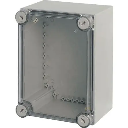 Produktfoto 1 von Eaton xEnergy Safety; Universalgehäuse; Kunststoff; Hellgrau; IK10 IP65 Breite 187.5 mm Höhe 250 mm Länge 150 mm
