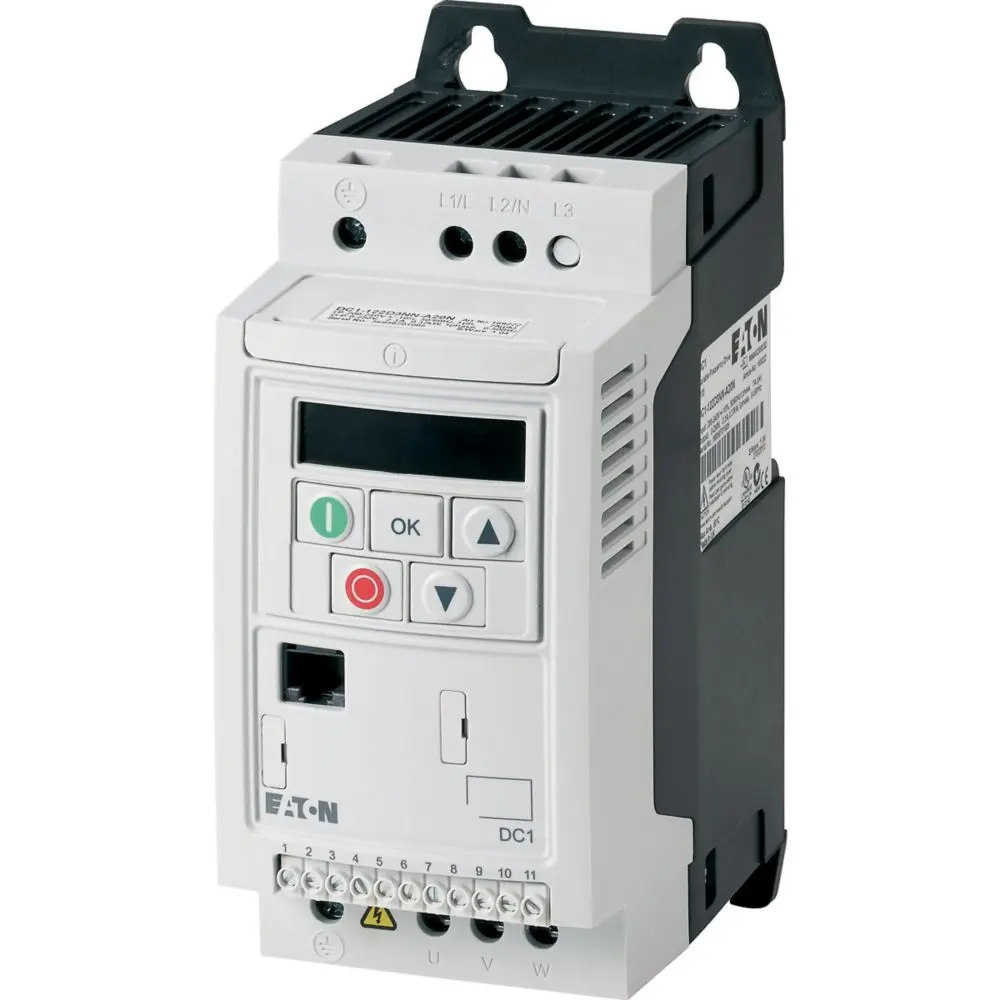 Produktfoto 1 von Eaton DC1 3-Phasen Frequenzumrichter 230 V ac 2.3 A 500Hz