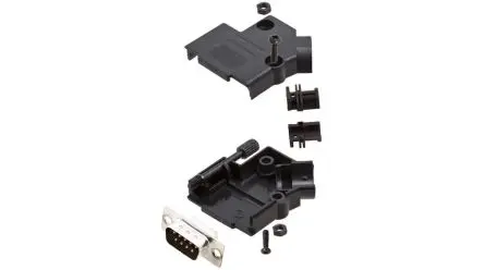 Produktfoto 1 von Encitech Connectors 6355 D-Sub-Hauben für Til kabel, 9 Kontakte, Stecker