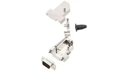 Produktfoto 1 von Encitech Connectors 6355 D-Sub-Hauben für Til kabel, 9 Kontakte, Stecker