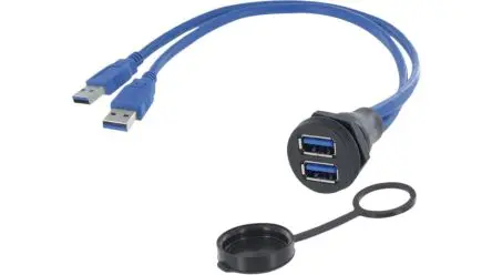 Produktfoto 1 von Encitech Connectors Stecker USB-Kabel, USB Typ A, 0.5 m Blau