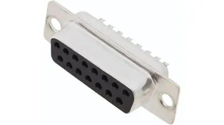 Produktfoto 1 von Encitech Connectors DB D-Sub-Steckverbinder Gerade, 15-polig 2.77 mm Raster, Schraubanschlussklemme Buchse