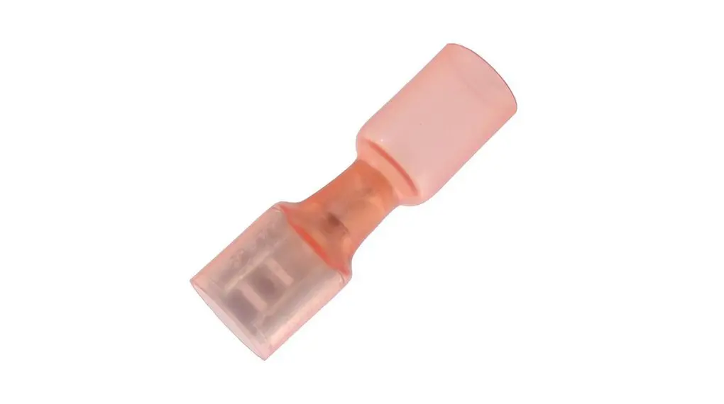 Produktfoto 1 von nVent RAYCHEM B-106 Flachsteckhülse, Rot, Isoliert, 6.35 x 0.81 mm, Buchse, 22 AWG min, 10 AWG