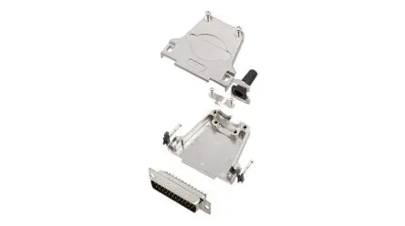 Produktfoto 1 von Encitech Connectors 6355 D-Sub-Hauben für Til kabel, 25 Kontakte, Stecker