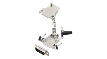 Produktfoto 1 von Encitech Connectors 6355 D-Sub-Steckverbinder Seiteneingang, 15-polig, Kabel Stecker, mit Federklammer montierte