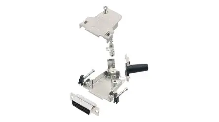 Produktfoto 1 von Encitech Connectors 6355 D-Sub-Steckverbinder Seiteneingang, 15-polig, Lot Buchse, mit Federklammer montierte Spindel,