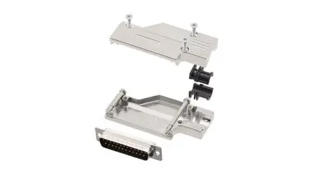 Produktfoto 1 von Encitech Connectors 6355 D-Sub-Hauben für Til kabel, 25 Kontakte, Stecker