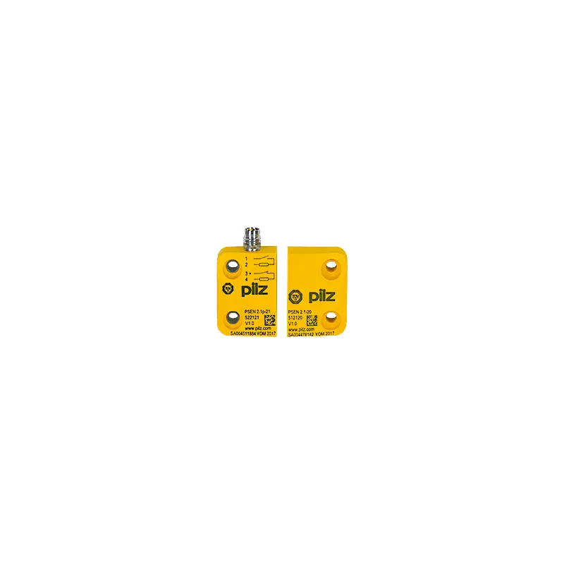 Produktfoto 1 von Pilz 502221 M8 Sicherheitsschalter aus Polybutylenterephthalat (PBT) 24V dc, 1 NC (Öffner)/1 NO (Schließer)