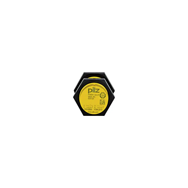 Produktfoto 1 von Pilz 525120 5m Kabel Sicherheitsschalter aus Polybutylenterephthalat (PBT) 24V dc, 2NO