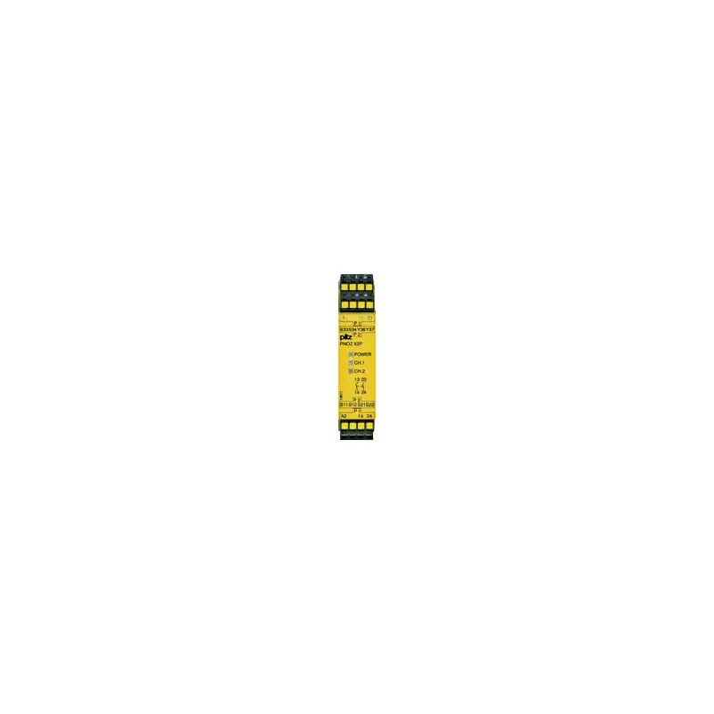 Produktfoto 1 von Pilz 787303 Sicherheitsrelais, 24V ac/dc, 1, 2-Kanal, 2 Sicherheitskontakte Sicherheitsrelais