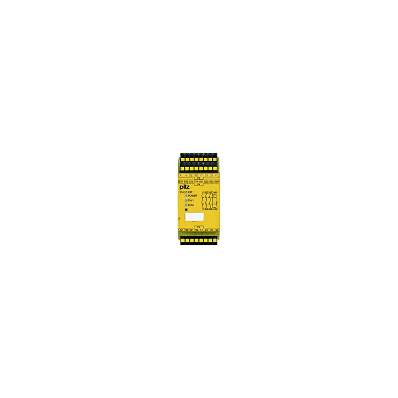 Produktfoto 1 von Pilz 787313 Sicherheitsrelais, 24 → 240V ac/dc, 1, 2-Kanal, 3 Sicherheitskontakte Sicherheitsrelais, 1
