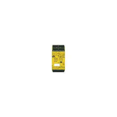 Produktfoto 1 von Pilz 777950 Sicherheitsrelais 24V ac/dc, 240 V ac/dc, 2 Sicherheitskontakte, 1 Hilfsschalter UKCA, EN 60947-5-1, EAC,