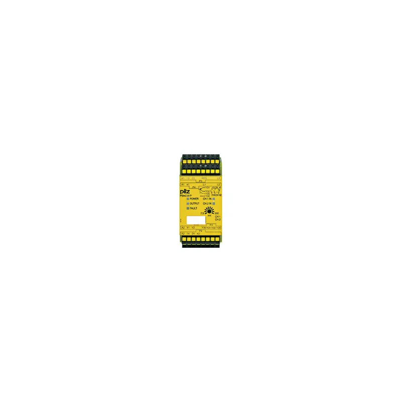 Produktfoto 1 von Pilz 787 Sicherheitsrelais, 24 → 240V ac/dc, 2 Sicherheitskontakte Sicherheitsüberwachung, 1 Hilfsschalter
