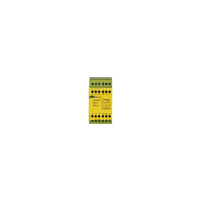 Produktfoto 1 von Pilz 774738 Sicherheitsrelais, 230V ac, 1, 2-Kanal, 3 Sicherheitskontakte Sicherheitsrelais, 1 Hilfsschalter