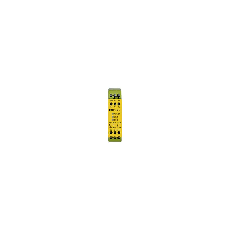 Produktfoto 1 von Pilz 774360 Sicherheitsrelais, 24V dc, 2 Sicherheitskontakte Sicherheitsrelais