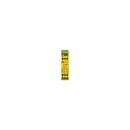 Produktfoto 1 von Pilz 774360 Sicherheitsrelais 24V dc, 2 Sicherheitskontakte EN 60947-5-1, EN 61326-3-1, TÜV, UKCA, EN 61000-6-2, cULus