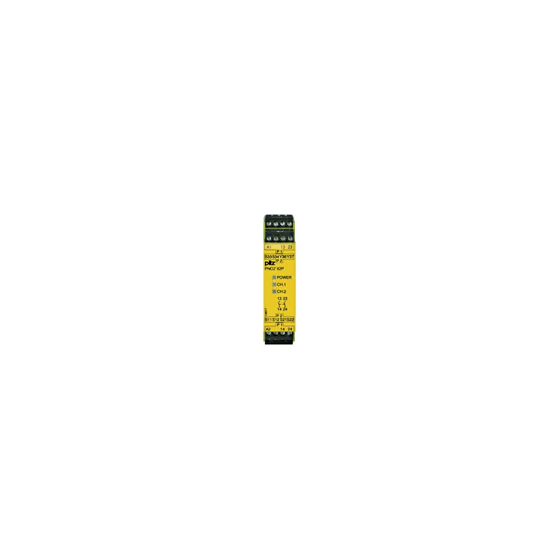 Produktfoto 1 von Pilz 777303 Sicherheitsrelais, 24V ac/dc, 1, 2-Kanal, 2 Sicherheitskontakte Sicherheitsrelais