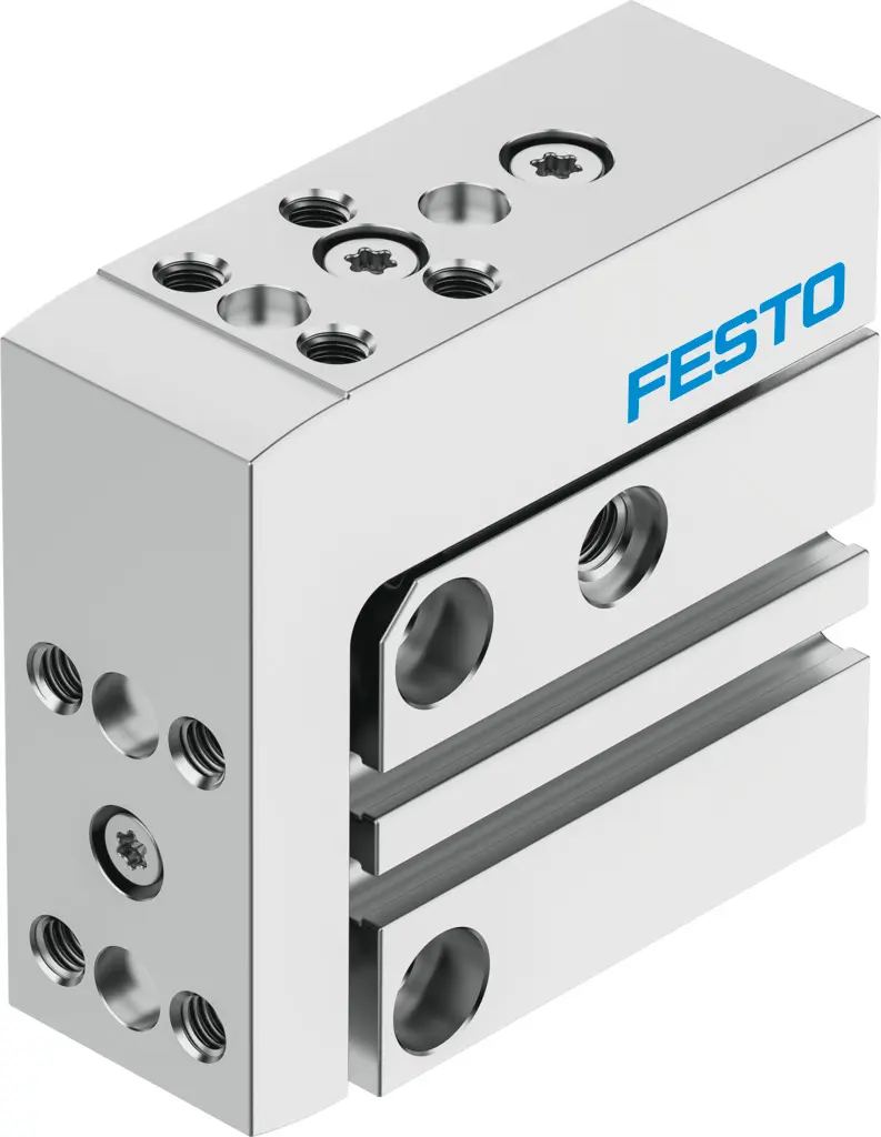 Produktfoto 1 von Festo DGSS DGSS-10-5-E1A Pneumatik-Führungszylinder 5 mm Doppeltwirkend, Bohrung Ø 10 mm bis 8 bar