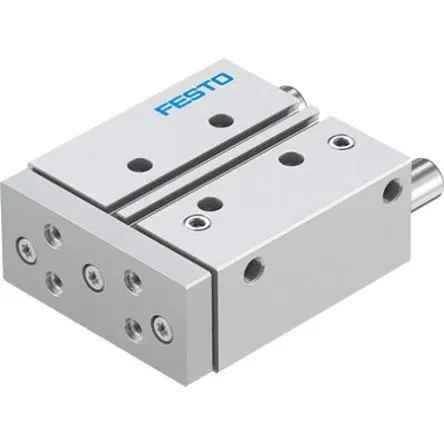 Produktfoto 1 von Festo DFM DFM-25-50-P-A-GF-F1A Pneumatik-Führungszylinder 50 mm Doppeltwirkend, Bohrung Ø 25 mm bis 1 Mpa