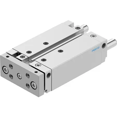 Produktfoto 1 von Festo DFM DFM-25-80-B-PPV-A-GF Pneumatik-Führungszylinder 80 mm Doppeltwirkend, Bohrung Ø 25 mm bis 1 Mpa