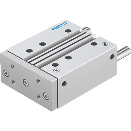 Produktfoto 1 von Festo DFM DFM-63-125-P-A-KF-F1A Pneumatik-Führungszylinder 125 mm Doppeltwirkend, Bohrung Ø 63 mm bis 1 Mpa