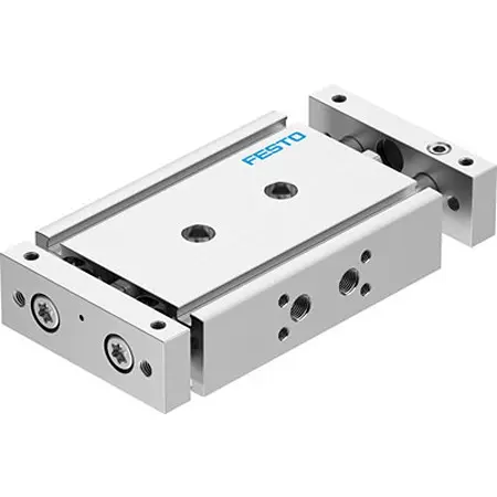 Produktfoto 1 von Festo DGTZ DGTZ-GF-25-10-J-T-P-A Pneumatik-Führungszylinder 10 mm Doppeltwirkend, Bohrung Ø 25 mm bis 0.8 Mpa