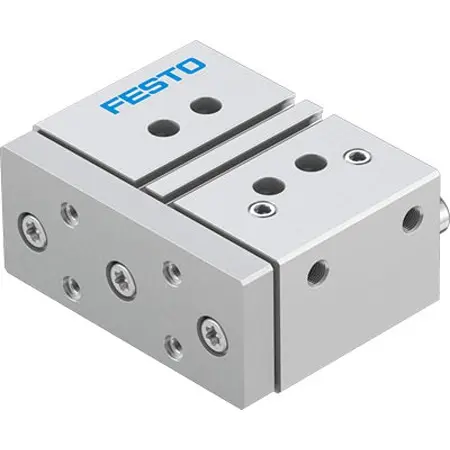 Produktfoto 1 von Festo DFM DFM-40-25-P-A-KF-F1A Pneumatik-Führungszylinder 25 mm Doppeltwirkend, Bohrung Ø 40 mm bis 1 Mpa