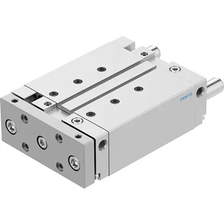 Produktfoto 1 von Festo DFM DFM-50-100-B-PPV-A-GF Pneumatik-Führungszylinder 100 mm Doppeltwirkend, Bohrung Ø 50 mm bis 1 Mpa