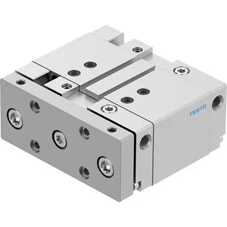 Produktfoto 1 von Festo DFM DFM-50-25-B-PPV-A-GF Pneumatik-Führungszylinder 25 mm Doppeltwirkend, Bohrung Ø 50 mm bis 1 Mpa