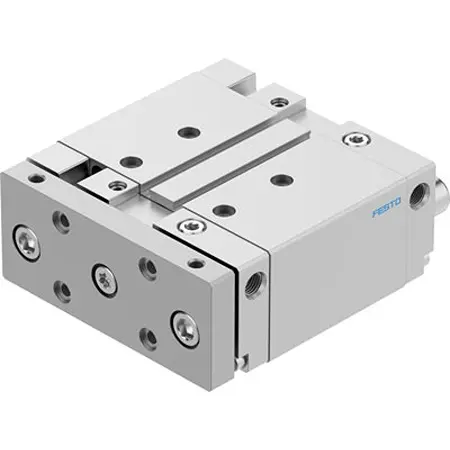 Produktfoto 1 von Festo DFM DFM-50-50-B-PPV-A-GF Pneumatik-Führungszylinder 50 mm Doppeltwirkend, Bohrung Ø 50 mm bis 1 Mpa