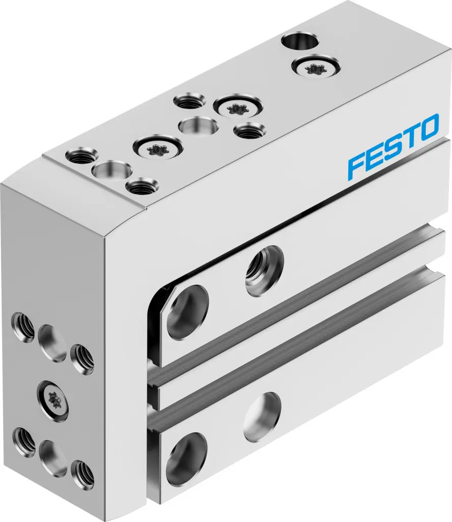 Produktfoto 1 von Festo DGSS-10-20 DGSS-10-20-E1A Pneumatik-Führungszylinder 20 mm Doppeltwirkend, Bohrung Ø 10 mm bis 8 bar