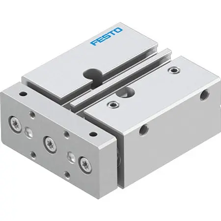 Produktfoto 1 von Festo DFM DFM-12-20-P-A-GF-F1A Pneumatik-Führungszylinder 20 mm Doppeltwirkend, Bohrung Ø 12 mm bis 1 Mpa