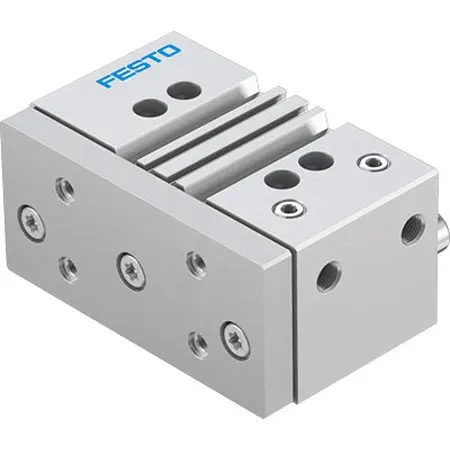 Produktfoto 1 von Festo DFM DFM-63-25-P-A-KF-F1A Pneumatik-Führungszylinder 25 mm Doppeltwirkend, Bohrung Ø 63 mm bis 1 Mpa