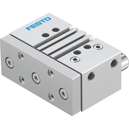 Produktfoto 1 von Festo DFM DFM-50-25-P-A-GF-F1A Pneumatik-Führungszylinder 25 mm Doppeltwirkend, Bohrung Ø 50 mm bis 1 Mpa