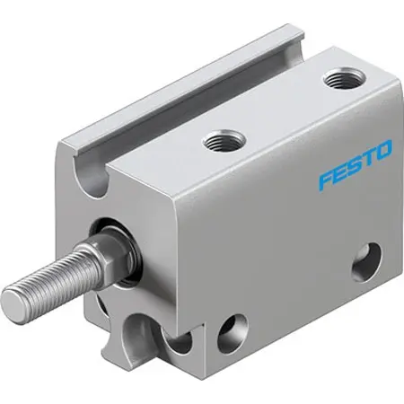 Produktfoto 1 von Festo ADN ADN-S-6-5-A-A-F1A, M3 Pneumatik-Kompaktzylinder doppeltwirkend, Bohrung Ø 6mm / Hub 5mm
