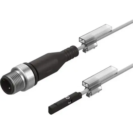 Produktfoto 1 von Festo SMT-Serie 3-L-M12, SMT-10M-PS-24V-E-0 30V dc Näherungssensor LED Signalleuchten, IP65, IP68