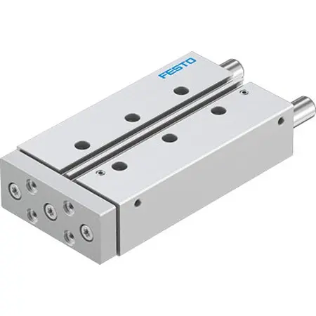 Produktfoto 1 von Festo DFM DFM-20-100-P-A-GF-F1A Pneumatik-Führungszylinder 100 mm Doppeltwirkend, Bohrung Ø 20 mm bis 1 Mpa