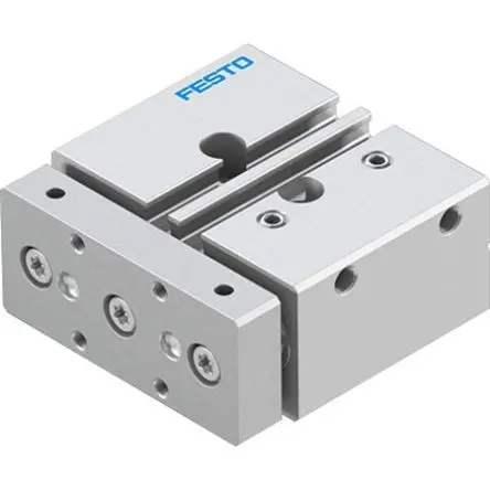 Produktfoto 1 von Festo DFM DFM-12-10-P-A-GF-F1A Pneumatik-Führungszylinder 10 mm Doppeltwirkend, Bohrung Ø 12 mm bis 1 Mpa